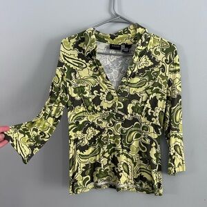 Esprit Green Patterned Women's Top